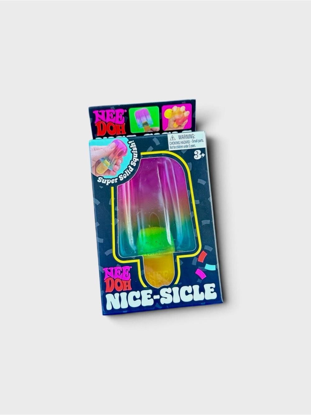 Nee-Doh Nice-Sicle Rainbow Popsicle Squishy Toy - Multicolor